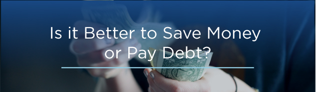 save money or pay school debt image